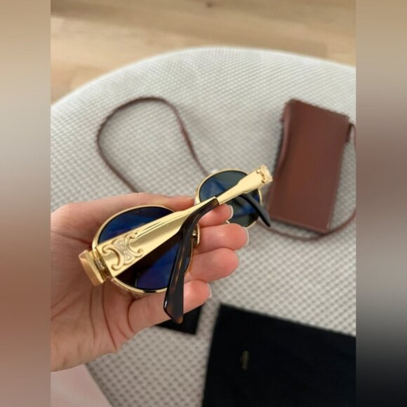 Celine Triomphe Metal Sunglasses - Picture 7 of 8